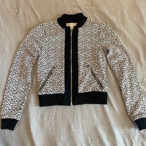 Michael Kors floral bomber jacket size P